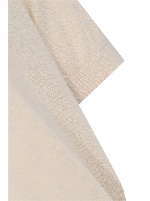 Maglia in lino e cotone Beige AMARANTO | B9AB0030ABV 417